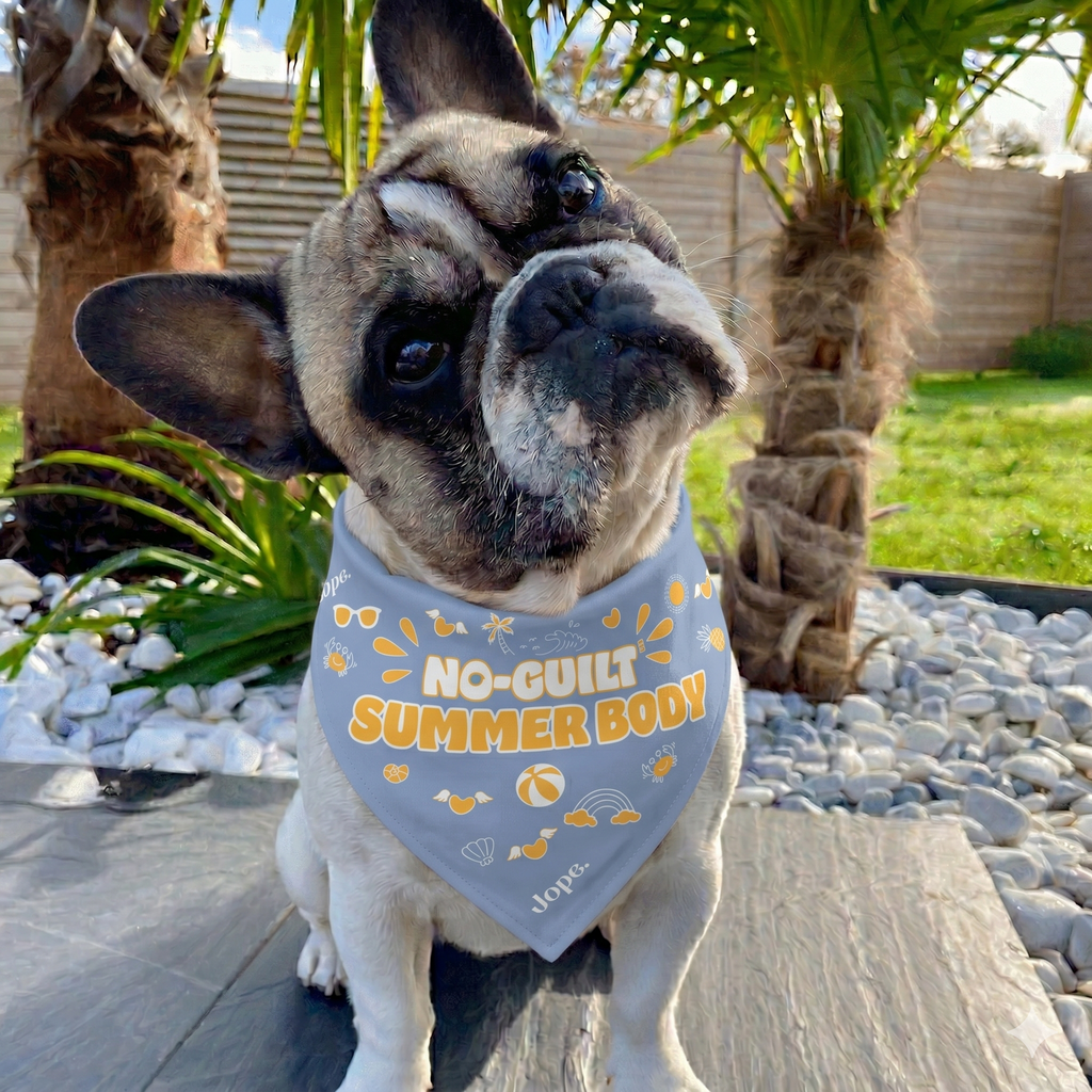 Jope "No-Guilt Summer Body" Light Blue Dog Bandana
