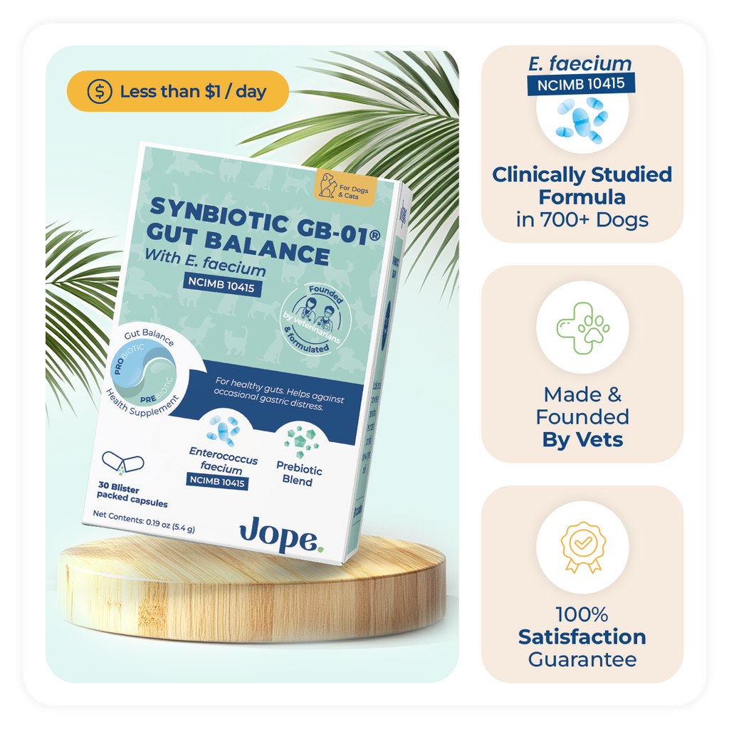 Jope probiotics for dogs and cats, best probiotics for dogs, dog probiotics